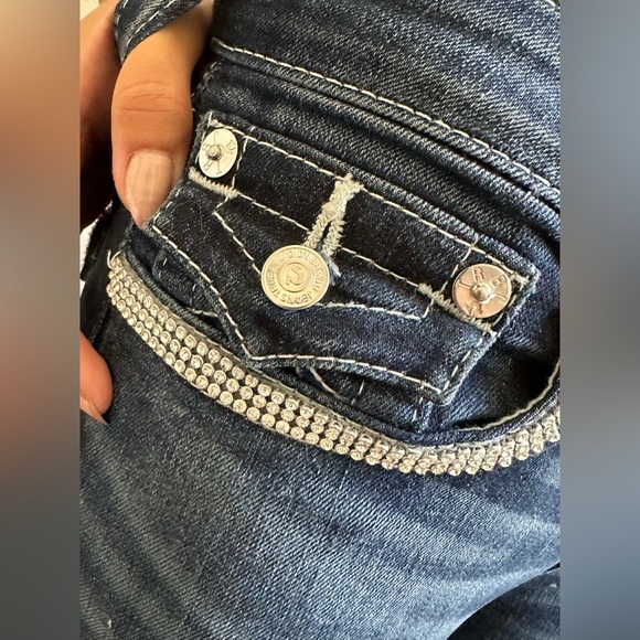 True Religion slim straight jeans with rhinestones - Picture 9 of 9